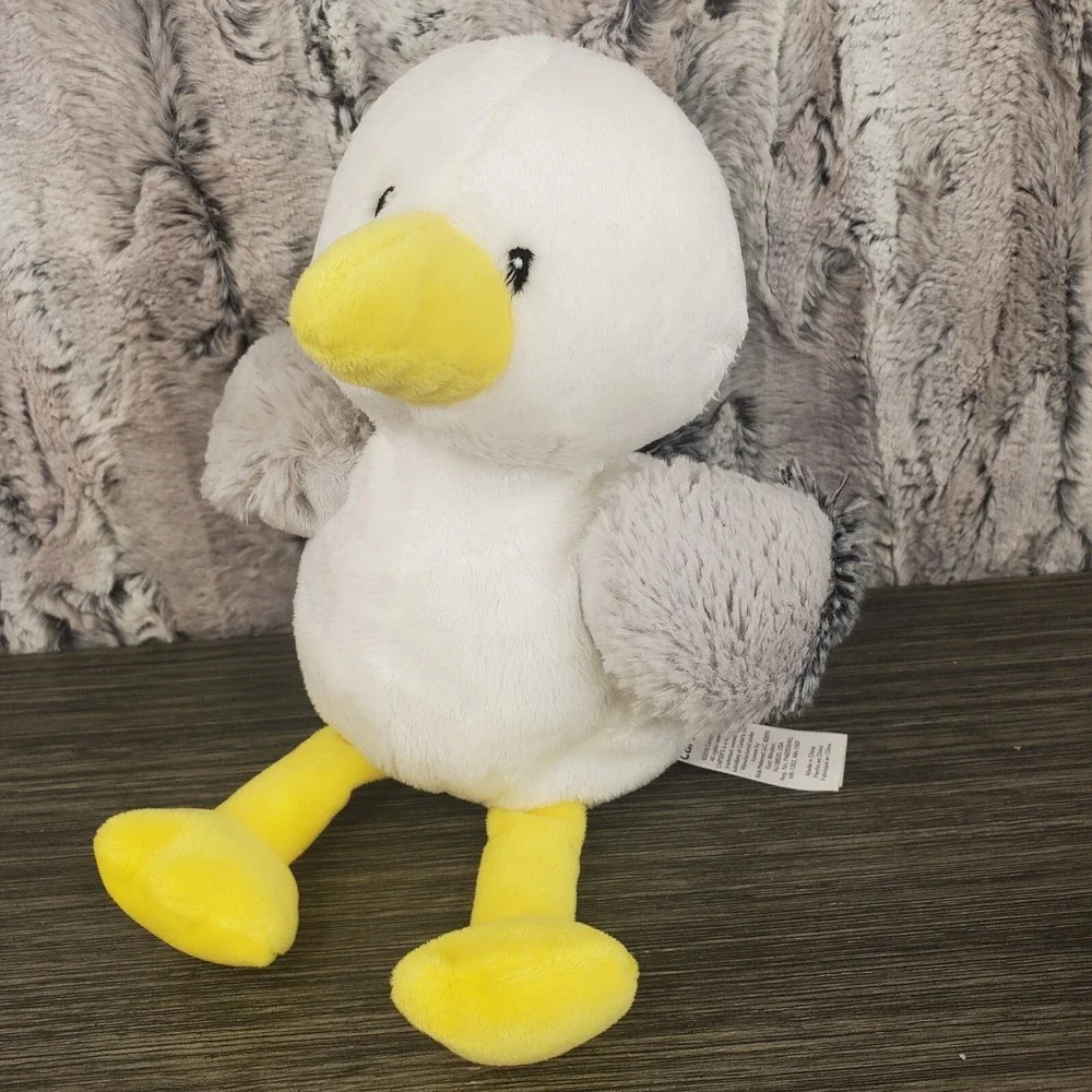 Carter's Seagull Plush Bird‎ Baby Toy White Yellow Gray Stuffed Animal Lovey 9